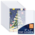 Vmiapxo 50 Pack 4" X 6" Hard Plastic Card Sleeves, Waterproof Postcard Photo Holders Collector Trading Sports Baseball Cards Protectors Clear