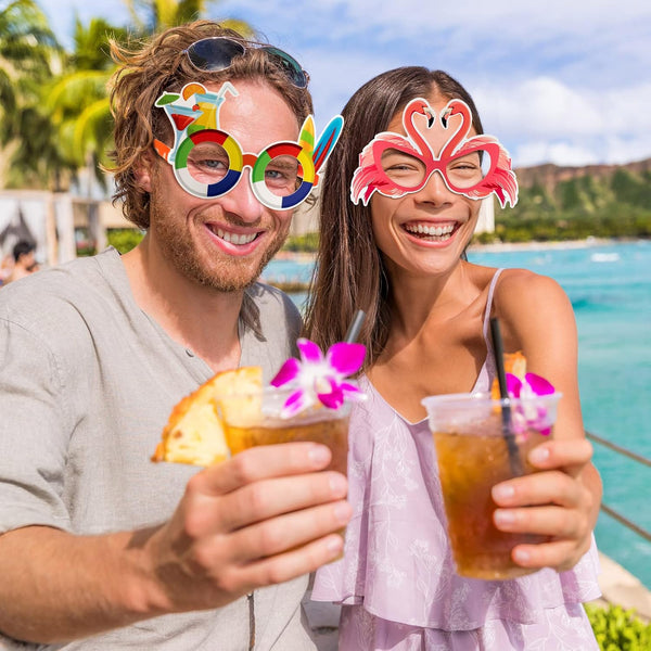 Vinsot 32 Pcs Beach Pool Party Sunglasses Hawaiian Glasses Luau Party Favor Hawaiian-themed