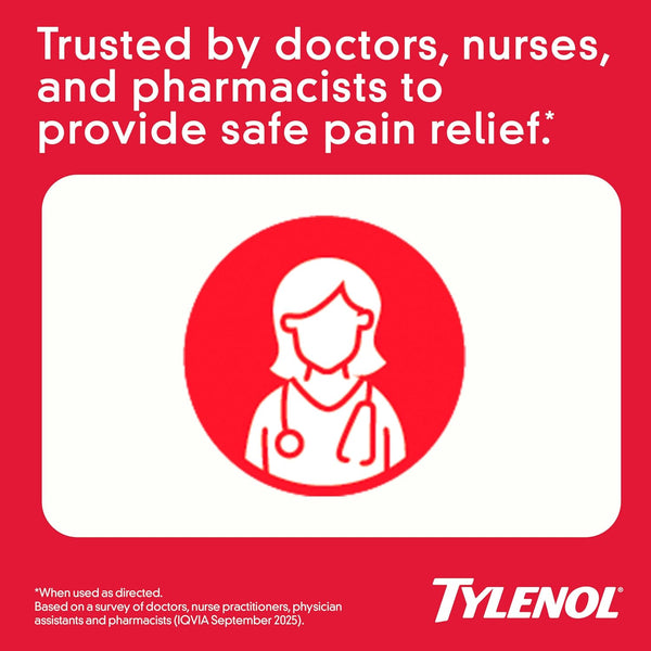 Tylenol 8 Hour Arthritis Pain Tablets with 650 Mg Acetaminophen for Arthritis & Joint Pain, 100 Ct