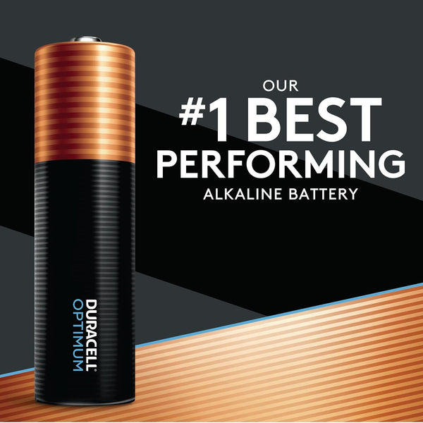Duracell Optimum AA Batteries with 4X Power Boost Ingredients, 28 Count (Pack of 1), Re-Closable Pack for a Quick, Easy Access and Organized