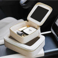 Prite Clear Makeup Bag Travel Cosmetic Organizer Toiletry Case for Women Beige Standard - Single Layer