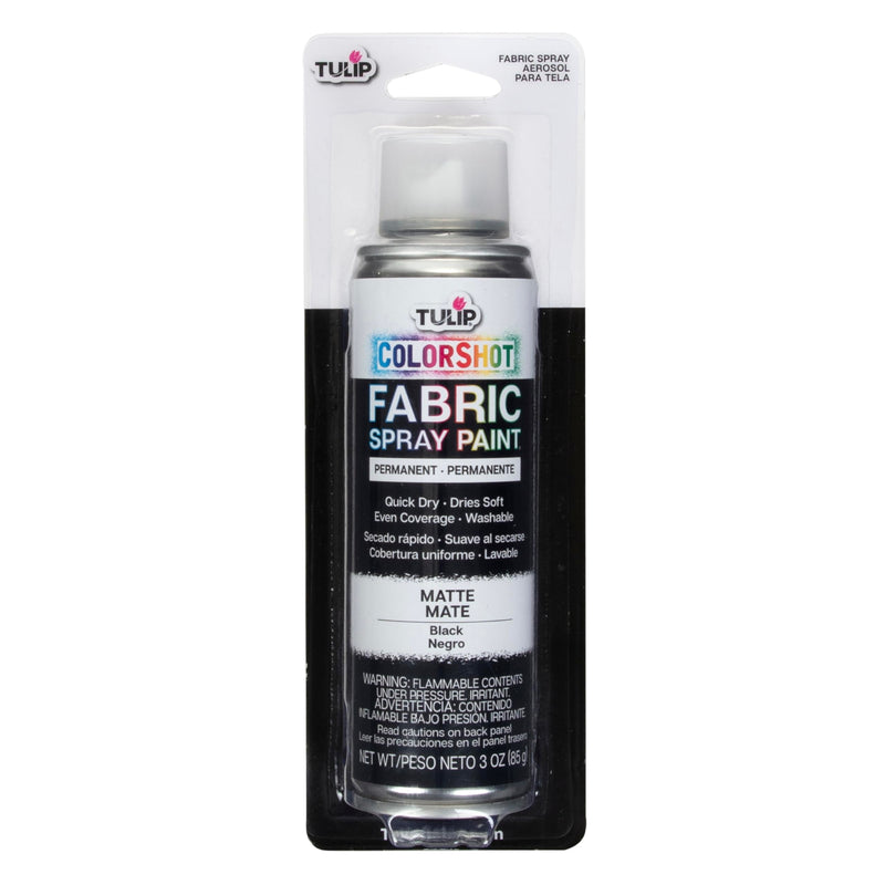 Tulip Colorshot Instant Fabric Spray Color 3Oz. Black