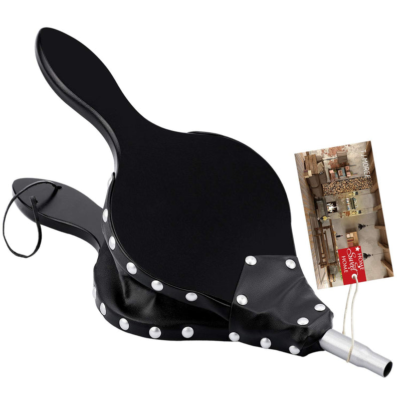 TJ.MOREE Fireplace Bellows Indoor 16"x 6.5" Wood Fire Blower with Hanging Strap, Metal Nozzle, Great Tool for Fireplace, Fire Pit, Wood Stove,