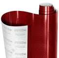 Vvivid Epoxy Gloss Carbon Fiber Red Demon Vinyl Wrap Film Roll (1Ft X 5Ft) Interior Use Only