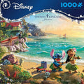 Ceaco - Thomas Kinkade Disney Lilo & Stitch 1000 Piece Jigsaw Puzzle, Premium Recycled Board, Made in USA, Includes Full-Color Poster, 26.75 x
