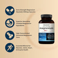 NatureBell Magnesium Glycinate 400mg Elemental, 270 Capsules | 100% Chelated for High Absorption | Supports Muscle, Bone & Heart Health | Non-GMO,