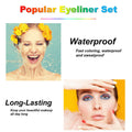 LemonSac 15PCS Colorful Eyeliner Pen Set, Eye Shadow Pencil, Pearl & Matte Metallic Glitter Eyeliner for Women, Eye & Lip Liner, Professional Eye