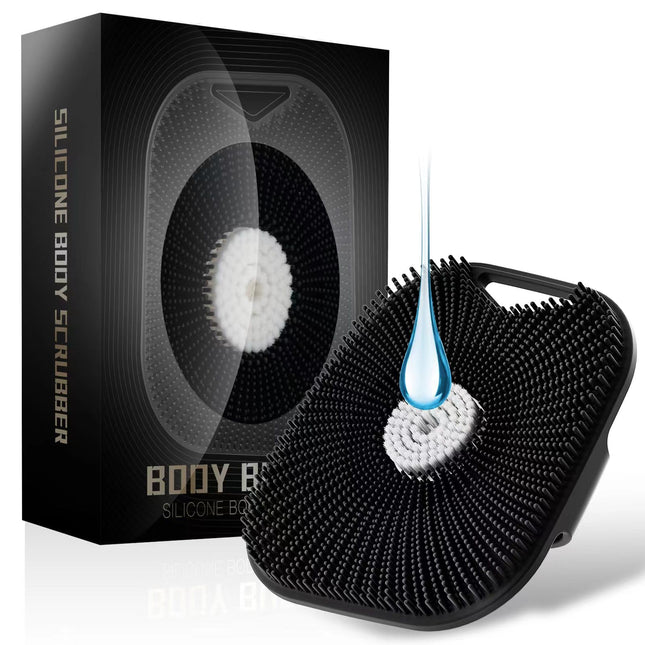 Zinc Infused Silicone Body Scrubber for Men, New Upgrade Deep Exfoliating Body S