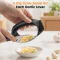 Garlic Press,Stainless Steel Garlic Mincer Crusher,Easy to Use and Clean,Ergonomic Handle,Easy Kitchen Gadget for Effortless Smashing,Kitchen