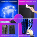 VOLIVO LED Lights for TV, 16.4FT Led Backlight for 45-85 inch TVs, Bluetooth RGB LED Lights Behind Television with Remote, USB Powered, Color