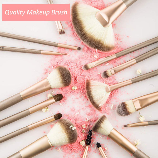 Makeup Brush Set, NEVSETPO 28PCS Make Up Brushes For Women Include 24 Makeup Brushes 2 Sponges, 1 Dual End Mask Spatula, 1 Brush Egg Cleaner, 1
