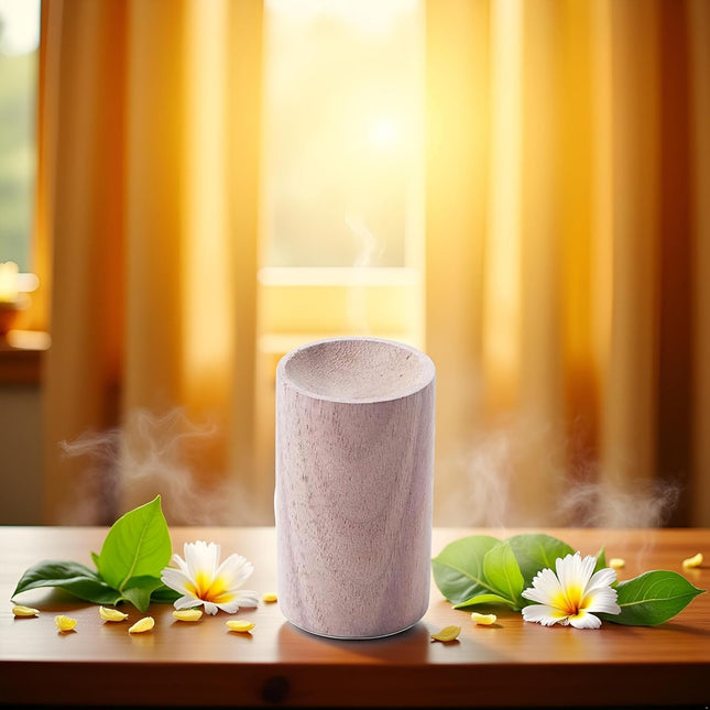 Black Walnut Wood Essential Oil Diffuser, Wooden Aromatherapy round Office Home 