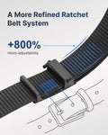 FAIRWIN Men's Ratchet Belt, Nylon Tactical Belt, Adjustable Ratcheting Buckle for Golf Work Casual Outdoor Hiking Daily Wear Black M(36"-42"waist)