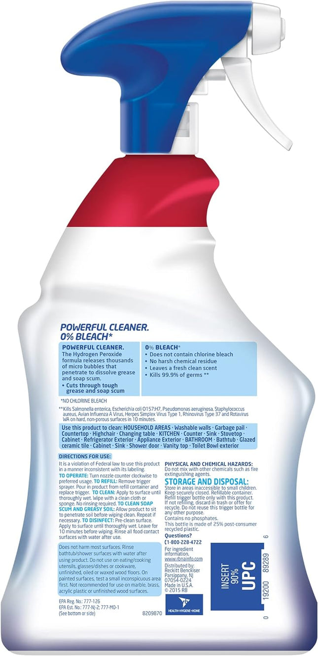 Lysol Cleaner Hydrogen Peroxide Multi-Purpose Cleaner Spray, Citrus, 32 Fluid Ou