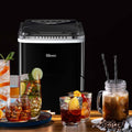 Silonn Ice Maker Countertop, 9 Cubes Ready in 6 Mins, 26lbs in 24Hrs, Self-Cleaning Ice Machine with Ice Scoop and Basket, 2 Sizes of Bullet Ice