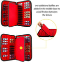 HERSENT Pocket Knife Storage Case,Folding Knife Pouch Carrier Holder,40 Slots Small Knife Carrying Cases,Versatile Knife Collection for
