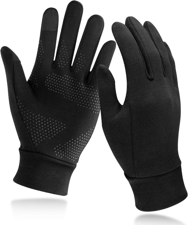Unigear Lightweight Running Gloves, Touch Screen Anti-Slip Warm Gloves Liners fo