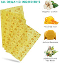 ERKOON Beeswax Food Wraps 1 Meter Roll 13 X 39 Inch Reusable Beeswax Wraps Eco-Friendly Sustainable Food Storage Wraps for Sandwich, Cheese,