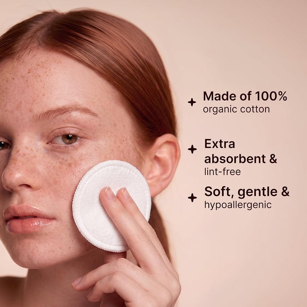 SoulSation Organic Cotton Rounds, 400 Count - Makeup Remover Pads for Face, Lint-Free 100 Count (Pack of 4) Classic