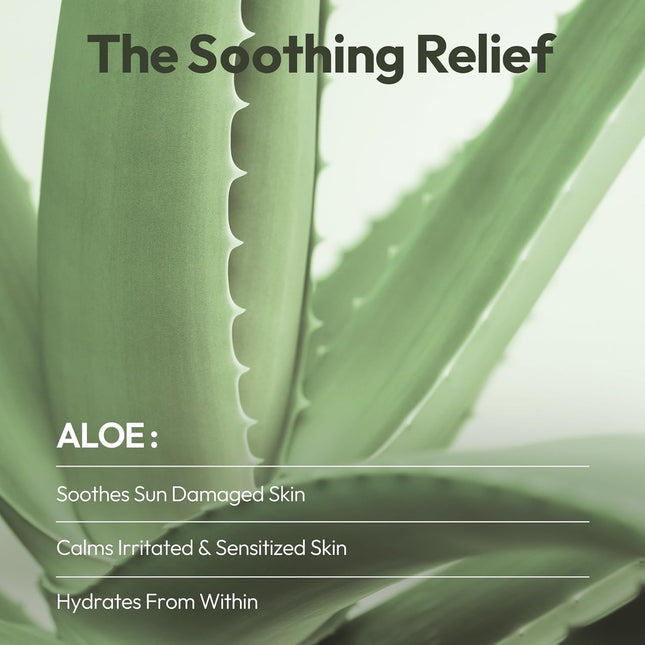 LAPCOS Aloe Sheet Mask, Daily Face Mask with Cucumber and Aloe Gel to Calm and M