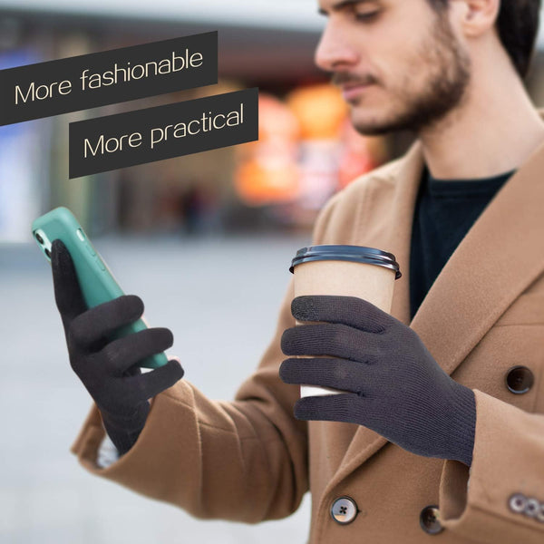 Evridwear Men Moisturizing Cotton Gloves with Touchscreen Fingertips for Eczema Beauty Cosmetic Dry Hands Sensitive Irritated Skin Therapy