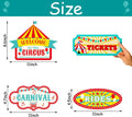 Skylety 20 Pieces Party Direction Signs Decor, Welcome Directional Signs for Birthday Showman Themes Party Decoration Accessories(Circus