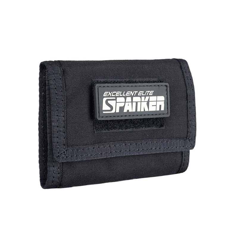 EXCELLENT ELITE SPANKER Nylon Trifold Wallet for Men ID Card Holder Tactical Military Wallet with Coin Pocket Outdoor Wallet BLK