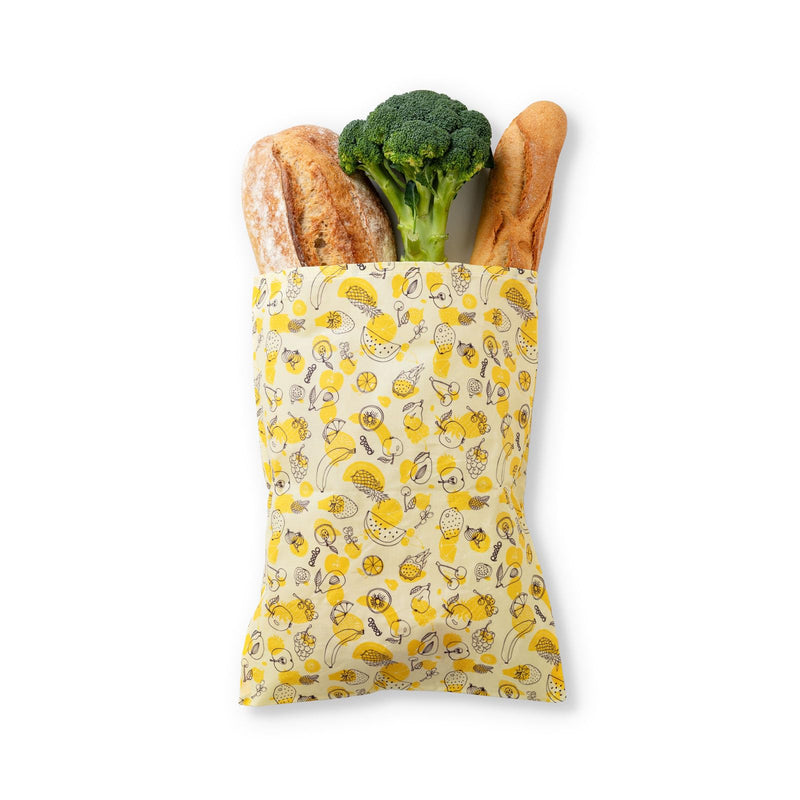 PEELO Beeswax Food Wrap Bag, Bee Wrap Sustainable Food Storage Wraps, Bees Bags Reusable, Beeswax Wraps for Food Reusable - Fruit Design, XXL