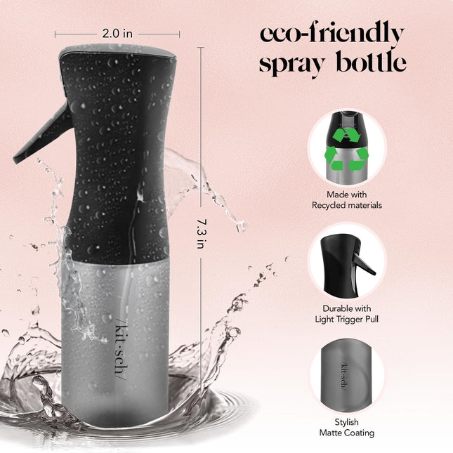 Kitsch Continuous Spray Bottle for Hair | Fine Mist Water Mister for Hair Stylin