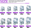 Swpeet 92Pcs 10 Sizes Zinc Plated Mini Fuel Injection Line Style Hose Clamp Assortment Kit Perfect for Automotive, Agriculture, Plant & Construction