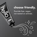 Hello Epic Whitening Charcoal Fluoride Free Toothpaste, Activated Charcoal Toothpaste with Coconut Oil, Whitens Teeth Naturally, SLS Free, Fresh
