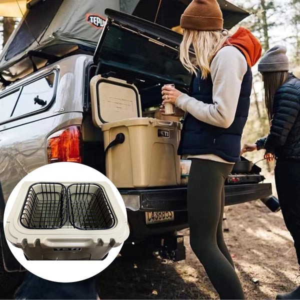 Cooler Basket Compatible with YETI Roadie 24, Dry Goods Wire Cooler Rack Storage Will Keep Smaller Items Dry and Stay Goods High for Roadie 24 Ice