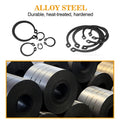 VIGRUE 315Pcs Snap Ring Shop Assortment Alloy Steel External Circlip Snap Retaining Clip Rings Set, 15 Sizes Black 315PCS