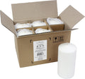 Stonebriar Unscented White Tall Pillar Candles, 65 Hour Burning Candle Pillars, Perfect for Decor, Weddings, Emergencies 3" X 6", 6 count Pack of