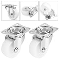 HOWDIA 1" Small Caster Wheels Swivel Casters Trolley Wheels for Furniture Project Cart, Industrial Casters Single Wheel with Rubber Base Ball