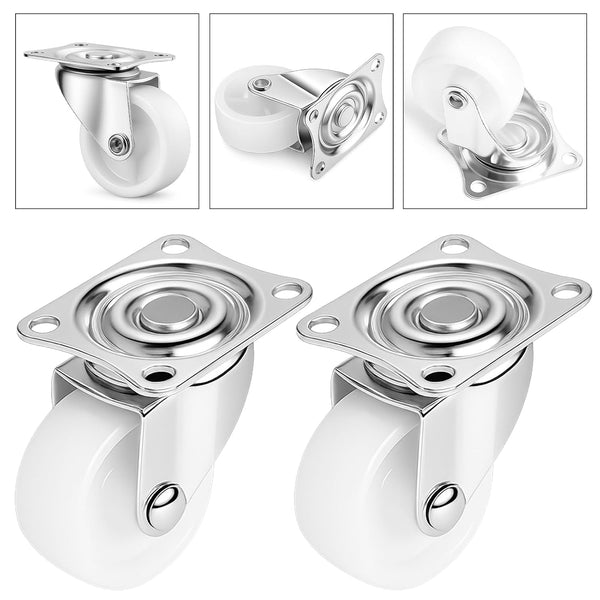 HOWDIA 1" Small Caster Wheels Swivel Casters Trolley Wheels for Furniture Project Cart, Industrial Casters Single Wheel with Rubber Base Ball