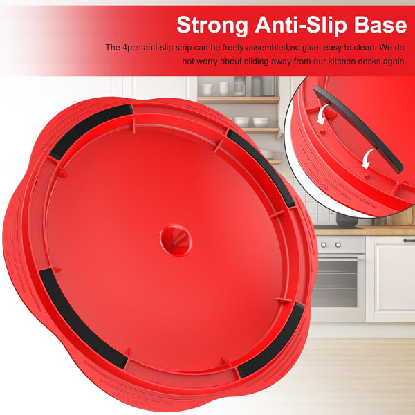 SURETIVIAN Chicken Shredder Tool Twist Large Chicken Breast Shredder with Brush&Fork, Visible Meat Shredder Machine, Anti-Slip Strip, Ergonomic