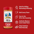Chef Merito Carne Asada Meat Seasoning, 14 Ounce Meat 14 Ounce (Pack of 1)
