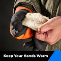 toolant 100% Waterproof Gloves for Men and Women, Winter Work Gloves for Cold Weather, Touchsreen, Thermal Insulated Freezer Gloves, With Grip,