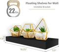 Sorbus Floating Shelves for Wall, Bathroom Shelves Wall Mounted for Kitchen, Bedroom, Bathroom Storage over Toilet, Hanging Book Shelf for Wall