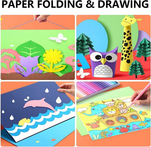 200 Sheets Arts Craft Paper for Drawing 12” x 17” White Construction Paper for Coloring, Creating, School Art Project Supplies, Standard Weight