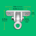 Jungle Gym Kingdom Swing Set Hangers - 2 Heavy Duty Brackets with Locking Snap Hooks for Porch, Patio, Playground - Indoor/Outdoor Hardware &