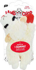 Multipet Lamb Chop Dog Plush Toy - Squeaky Toy for All Dogs - Extra Soft Plush - Stuffed Animal Dog Toy for Cuddling & Playing - Cute Pet Toy (6",