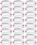 24 PCS Eyebrow Shaping Stencils, Kalolary Eyebrow Grooming Stencil Kit | Shaping Templates DIY Tools for Eyebrows Shaping
