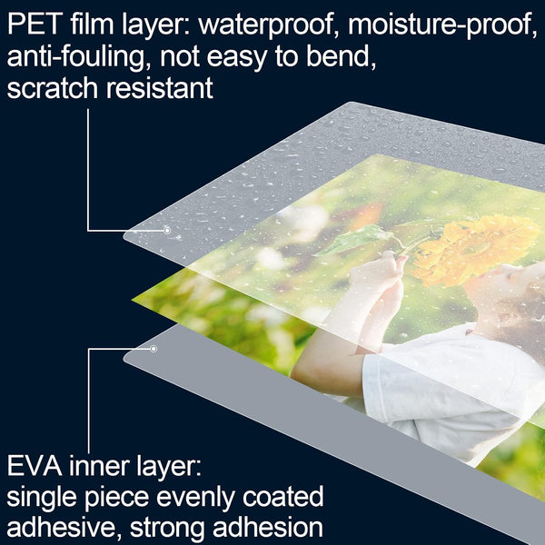 HERKKA 200 Pack Laminating Sheets, Holds 8.5 x 11 Inch Sheets, 3 Mil Clear Thermal Laminating Pouches 9 x 11.5 Inch Lamination Sheet Paper for