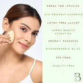 Green Tea Beauty Sponge - Plant-Based, Eco-Friendly, Cruelty-Free, Dye-Free & Latex-Free Blender, Biodegradable & Vegan Makeup Sponge, Makeup
