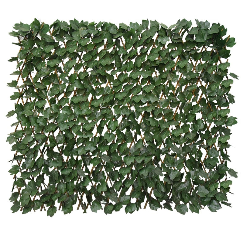 Expandable Fence Privacy Screen for Balcony Patio Outdoor,Decorative Faux Ivy Fencing Panel,Artificial Hedges (Single Sided Leaves)…… 1 Dark Green