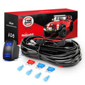 Nilight 16AWG LED POD Lights Wiring Harness Kit LED Light Bar 12V 5Pin Rocker Switch Laser on off Waterproof Toggle Switch Power Relay Blade