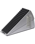 Large Door Stopper - Metal Door Wedge, Tall Door Stopper, Spring Rubber for Extra Strong Grip (Silver, 1 Pack) 1 Pack Silver
