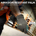FOUR-AM Work Gloves Men&Women Breathable & High Dexterity TouchScreen Performance Multi-Purpose Light Duty Olive Green S